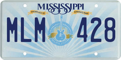 MS license plate MLM428