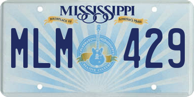 MS license plate MLM429