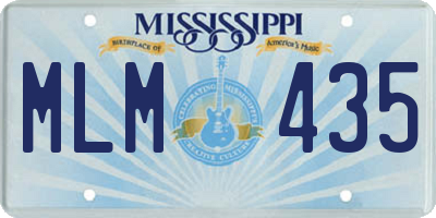 MS license plate MLM435