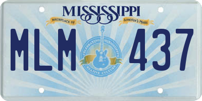 MS license plate MLM437