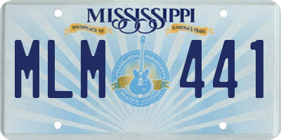 MS license plate MLM441