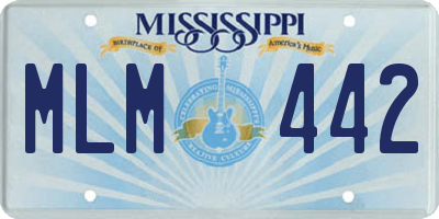 MS license plate MLM442