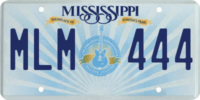 MS license plate MLM444