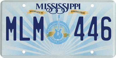 MS license plate MLM446