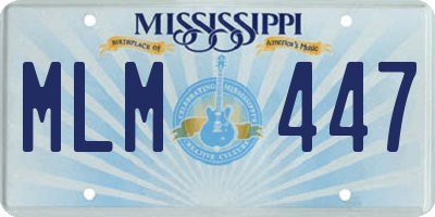 MS license plate MLM447