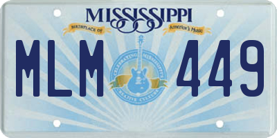 MS license plate MLM449