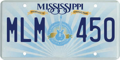 MS license plate MLM450