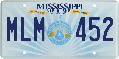 MS license plate MLM452
