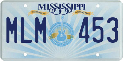 MS license plate MLM453