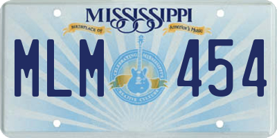 MS license plate MLM454