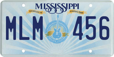 MS license plate MLM456