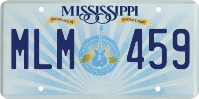 MS license plate MLM459