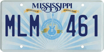 MS license plate MLM461
