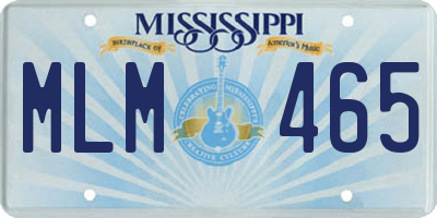 MS license plate MLM465