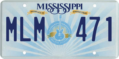 MS license plate MLM471