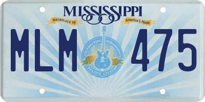 MS license plate MLM475