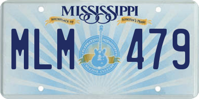 MS license plate MLM479