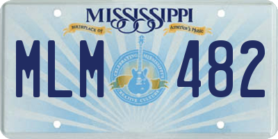 MS license plate MLM482