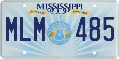 MS license plate MLM485
