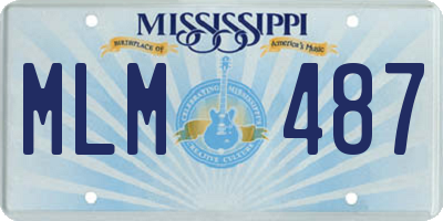 MS license plate MLM487