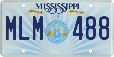 MS license plate MLM488