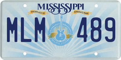 MS license plate MLM489