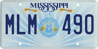 MS license plate MLM490