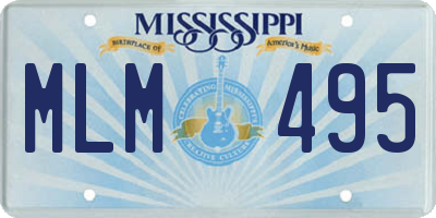 MS license plate MLM495