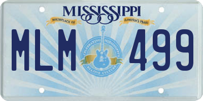 MS license plate MLM499