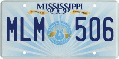 MS license plate MLM506