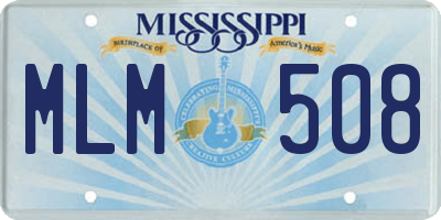 MS license plate MLM508