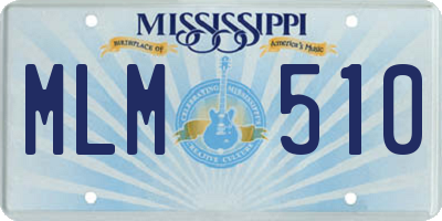 MS license plate MLM510