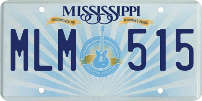 MS license plate MLM515