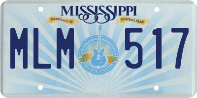 MS license plate MLM517
