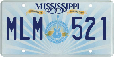 MS license plate MLM521