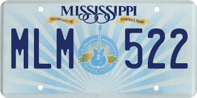 MS license plate MLM522