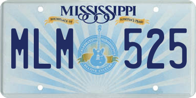 MS license plate MLM525