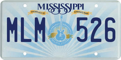 MS license plate MLM526