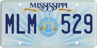 MS license plate MLM529