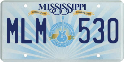MS license plate MLM530