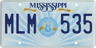MS license plate MLM535