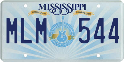 MS license plate MLM544