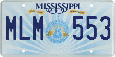 MS license plate MLM553