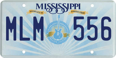 MS license plate MLM556