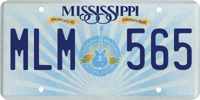 MS license plate MLM565