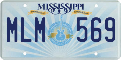 MS license plate MLM569