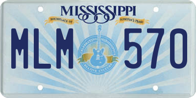 MS license plate MLM570