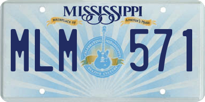 MS license plate MLM571