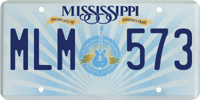MS license plate MLM573