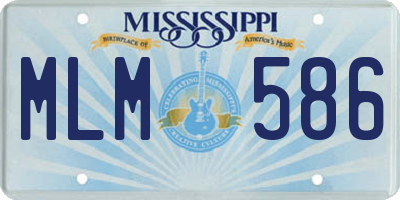 MS license plate MLM586